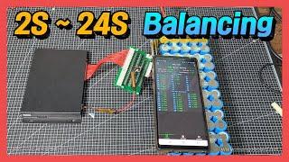 2S~24S 배터리 셀별 전압 및 액티브 밸런싱 ( active balancing ) / JK-B1A24S / Battery Active Equalizer  진반장