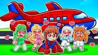 Rizzing Girls With The New $50,000,000 SPIDERMAN PRIVATE JET In Driving Empire!