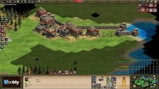 Voobly AOE2 1.6: Nomad, 4 vs 4 team game