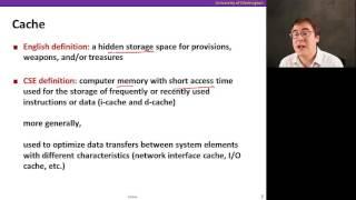 Caches, Video 1: Introduction to caches