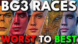 Every Baldur's Gate 3 Race RANKED Worst to Best