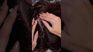 ASMR Relaxing SCALP Check & Nitpicking with NAILS | Hairplay, Scratching #hair #short #shorts