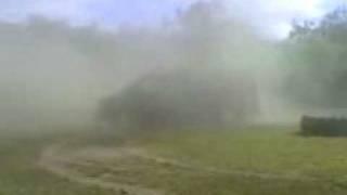 1997chevy  van  making donuts