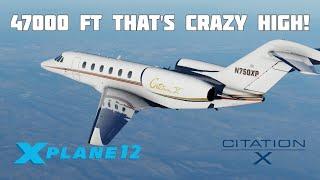 [X-Plane 12] Cessna Citation X | KRNO to KPDX Full Flight