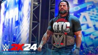 WWE 2K24 Roman Reigns New Updated Entrance w/ OTC Graphics Pack | New WWE 2K24 Mods