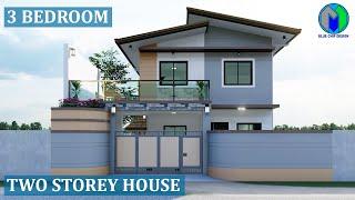 Two Storey House Design | Simple House Design | Modern House Design | House Design Idea