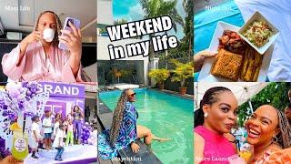 A WEEKEND IN MY LIFE | Solo Weekend Staycation, Friday Night Out, New Store Launch, Mom Life etc..