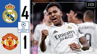 Real Madrid vs Manchester United 4-1 • Champions League Highlights & Goals • Hasil Bola Tadi Malam