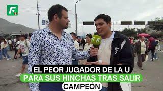 El peor jugador de la U para sus hinchas tras salir campeón