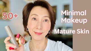 [NO MAKEUP MAKEUP LOOK OVER 50 ]你只需要這幾樣化妝品就夠了 | 簡單步驟，成熟美麗 | 極簡妝容Christine's Moments