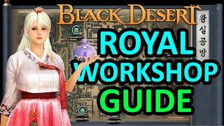 ROYAL WORKSHOP GUIDE, Get HUGE PASSIVE INCOME & BUFF From New Life Skill on Seoul Black Desert  BDO