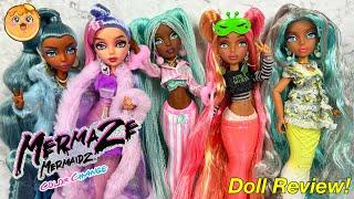 Mermaze Mermaidz Slumber Party Full Set Review! Kinslee, Monroe, Brynn, Zuna, & Casea Dolls!