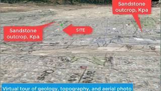 3D Geology & hydrology flyover for a site in Pueblo, CO