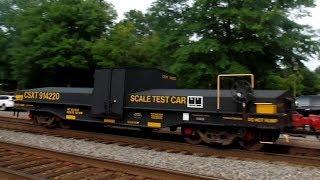 CSXT Test Scale Car On Back Of Train