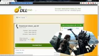 Steam. api dll Error Fix Skyrim
