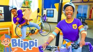 Meekah can go Anywhere on her Bike!  | Blippi Songs | Educational Songs For Kids