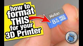 How To Format a MicroSD Card for a 3D Printer