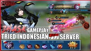 ZHASK TRIED INDONESIAN SERVER | ZHASK UNKILLABLE OFFLANE | ZHASK BEST BUILD | ZHASK Hatr3d GAMEPLAY