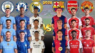 2025 Man City Chelsea Madrid  2025 Barcelona Arsenal Man United -  Haaland Havertz Palmer Garnacho