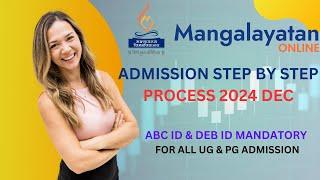 mangalayatan university admission process step by step | mangalayatan university online admission |