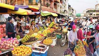 Fruits, Breakfast, Juice, Market Food, & More - Amazing Cambodian Street Food Tour