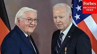 President Biden Is Given The Order Of The Merit Award At A Ceremony At Bellevue Palace In Germany