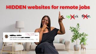 6 Hidden Remote Job Websites No One Talks About | Every Job Seeker Should Know This