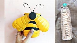 Honey bee craft ideas | plastic bottle ideas | honey bee pen stand | honey bee flower pot | #A181