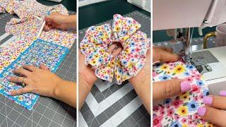 How to make ruffle scrunchie step by step