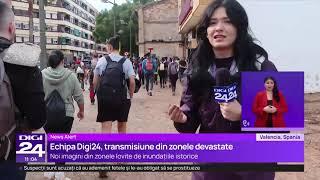 Corespondență Digi24 în Spania. Situație disperată după inundații: localnicii, fără apă și mâncare