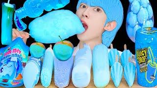 ASMR ICE CREAM BLUE PARTY 다양한 블루 아이스크림 젤리 먹방 DESSERTS JELLY CANDY MUKBANG EATING SOUNDS 咀嚼音 モッパン
