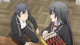 Yukino, yuigahama and iroha fighting over hachiman