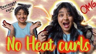 NO HEAT Overnight Curls| VIRAL HACK by Alina Shmidt | Snigdha Chakraborty
