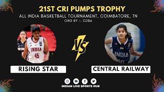 Riing Star Vs Central Railway | All India Basketball Tournament | 21st CRI Pumps Trophy, Coimbatore