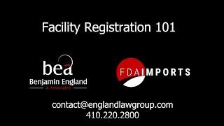 Facility Registration 101 - The Basics of All Registration Renewals