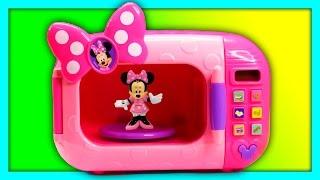 Opening the Mickey And Minnie Magical Microwave for Surprise Toys