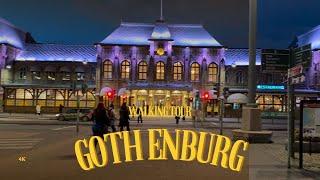 Gothenburg Night Walk: Exploring Central Station & Brunnsparken, November 2024