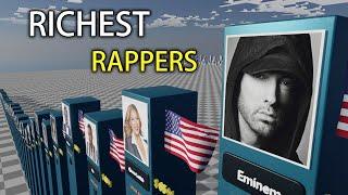 Richest Rappers 2023   #SimpleData #Comparison