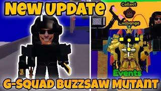 How to get G-Squad buzzsaw Mutant and New Update in Bathroom Attack | Roblox #roblox #BathroomAttack