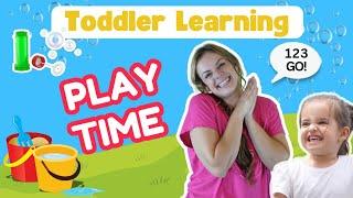 Learn Through Play With Miss Katie TODDLER LEARNING Videos & Songs WATER PLAY & BUBBLES For Toddlers