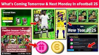 What Is Coming On Tomorrow & Next Monday In eFootball 2025 Mobile !! Free Epic ×1 & Coins, Packs 