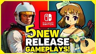 5 New Games on Nintendo Switch! Gameplay Clips Compilation!