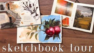 sketchbook tour · gouache and watercolour illustrations 