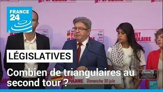 Législatives : combien de triangulaires au second tour ? • FRANCE 24