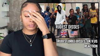 RUDEST ONE I HAVE EVER HEARD! .. Rudest Drill Disses: UK v US | Reaction