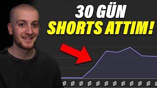 30 Gün Boyunca SHORTS YÜKLEDİM! - Kaç Para Kazandım?