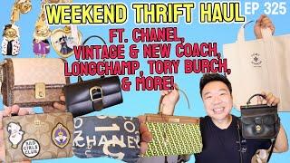 Weekend Thrift Haul Ft  Chanel, Vintage & New Coach, Longchamp, Tory Burch, & MOre! Ep 325