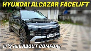 HYUNDAI ALCAZAR FACELIFT DETAILED MALAYALAM REVIEW // NEW LOOK / BETTER COMFORT