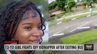 Young Black Girl Turns Tables On Wannabe Kidnapper After Exiting School Bus