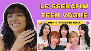 le Sserafim Expose Each Other with Personal Questions | TEEN VOGUE | REACTION